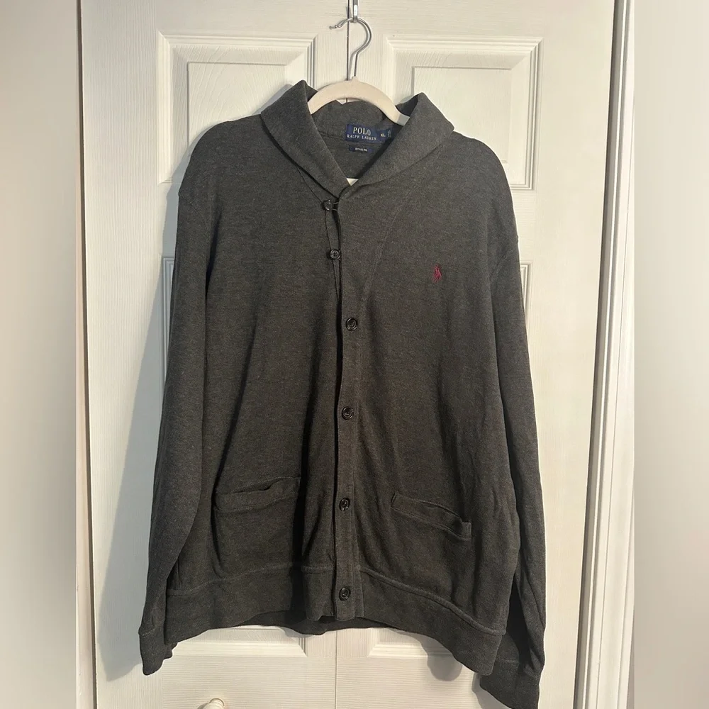 Polo Ralph Lauren Estate Ribbed Cardigan size XL gray